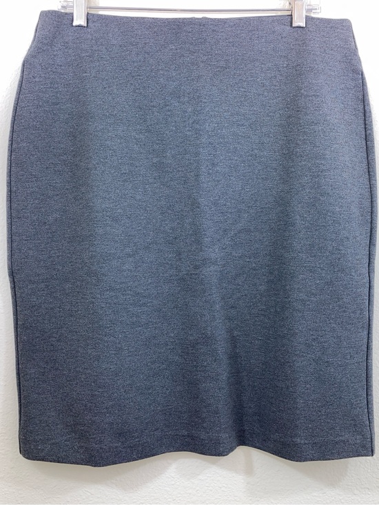 Quince Dresses & Skirts - Quince Heather Gray Pencil Skirt Size L Stretch Career Skirt